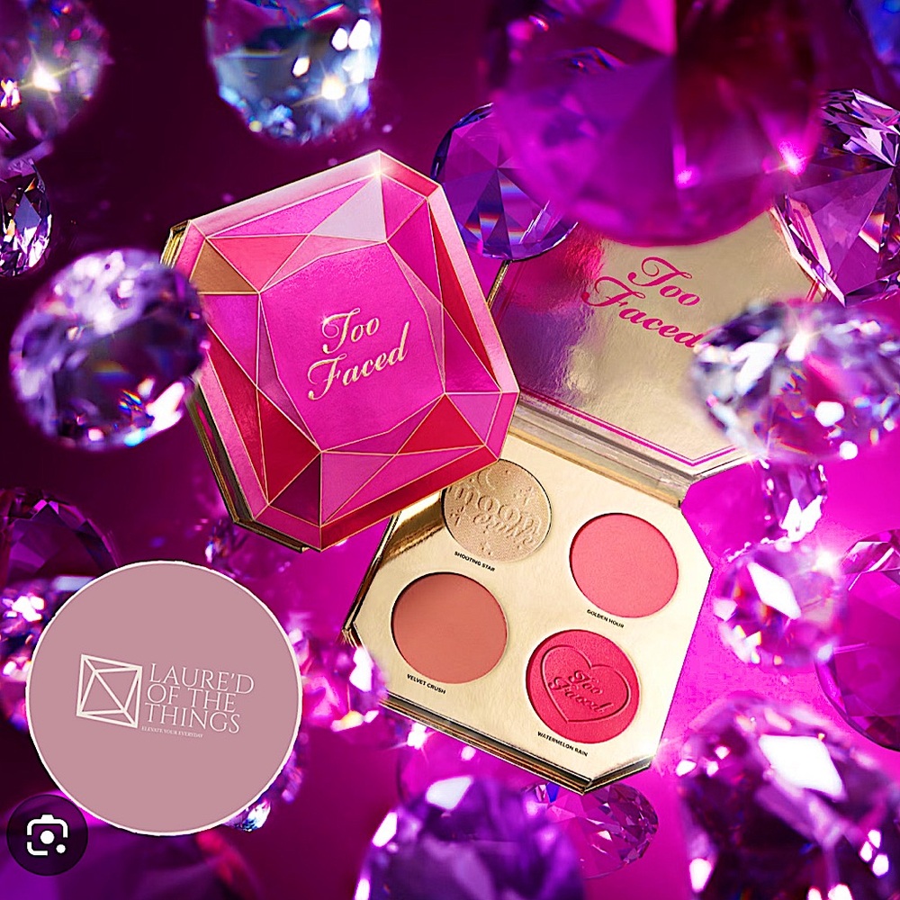 NEW Too Faced Jewel Crush Limited Edition Blush & Highlighter Collection